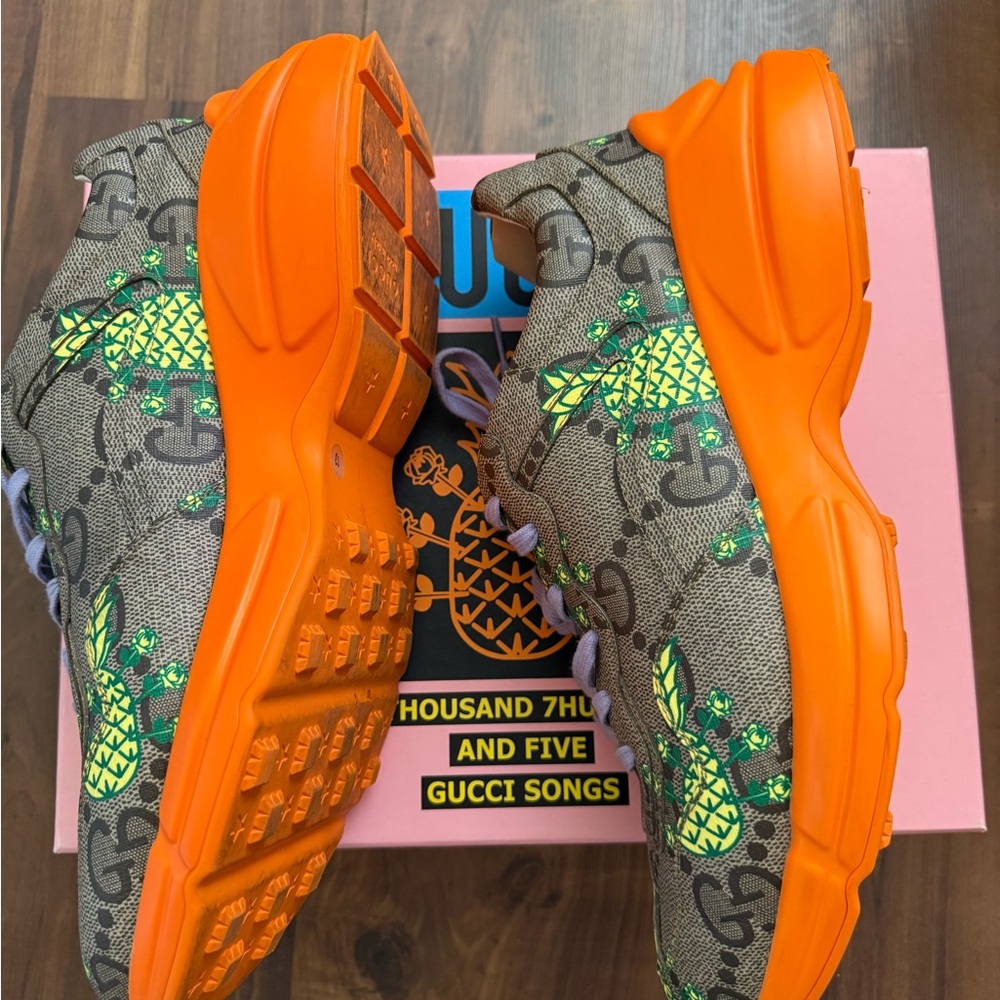 Gucci Ryhton Pineapple Trainers 13 - Picture 4 of 8